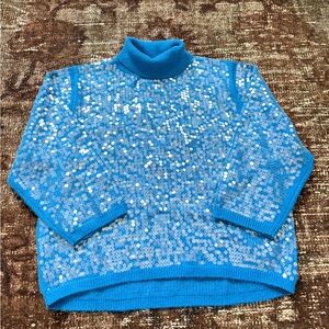 🆕 FARM Rio blue sequin sweater